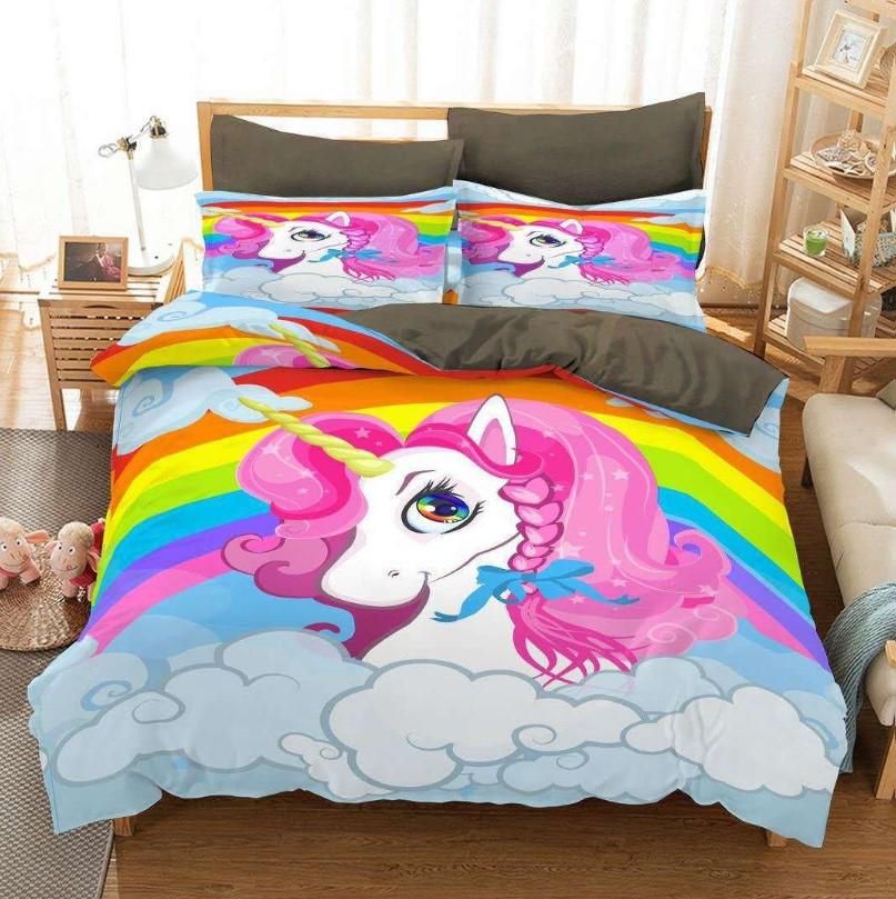 Unicorn Bedding Cross-Border Digital Printing Cute Bedroom For Kids BD1236 - Lusy Store