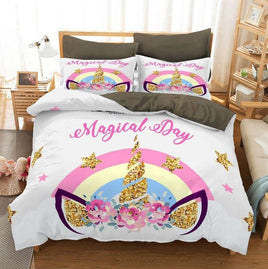 Unicorn Bedding Cross-Border Digital Printing Cute Bedroom For Kids BD1238 - Lusy Store