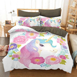 Unicorn Bedding Cross-Border Digital Printing Cute Bedroom For Kids BD1239 - Lusy Store