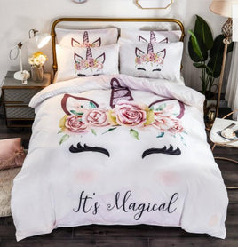 Unicorn Bedding Cross-Border Pillowcase Quilt Cover P1530 - Lusy Store