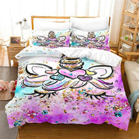 Unicorn Bedding Set For Kids Girls Room Decor Cute Animals D543 - Lusy Store