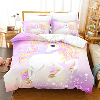 Unicorn Bedding Set For Kids Girls Room Decor Cute Animals D543 - Lusy Store