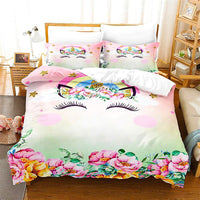 Unicorn Bedding Set For Kids Girls Room Decor Cute Animals D543 - Lusy Store