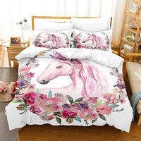 Unicorn Bedding Set For Kids Girls Room Decor Cute Animals D543 - Lusy Store
