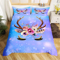 Unicorn Bedding Set Luminous 3D Cartoon Animal Pattern Bedroom Decor For Girls D545 - Lusy Store