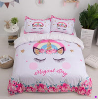 Unicorn Bedding Sets Duvet Cover Kids Bedding Sets Twin/Full/Queen/King Size - Lusy Store