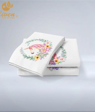 Unicorn Pink Designer Bedding Sets Duvet Cover Kids Bedding Sets Twin/Full/Queen/King Size - Lusy Store