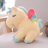 Unicorn Stuffed Lovely Plush Toy With Rainbow Wings Baby Kids Gift - Lusy Store