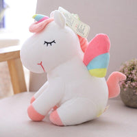 Unicorn Stuffed Lovely Plush Toy With Rainbow Wings Baby Kids Gift - Lusy Store