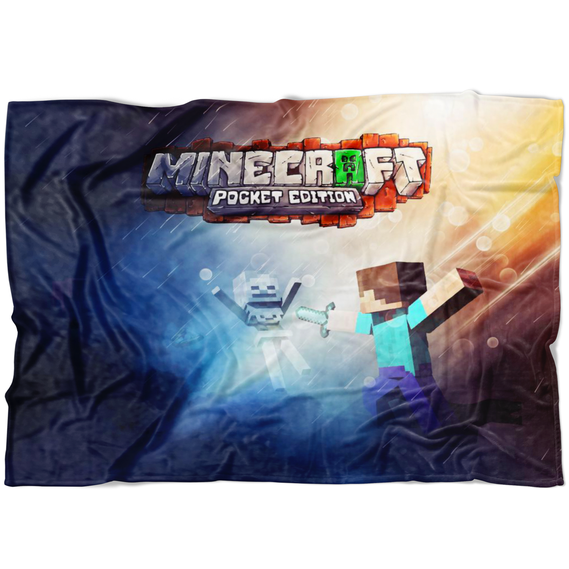 Minecraft Fleece Blanket Battlefield Blue Blanket Warm And Super Comfortable Best Gift For Kids - Lusy Store