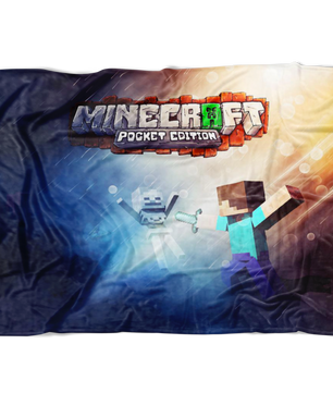 Minecraft Fleece Blanket Battlefield Blue Blanket Warm And Super Comfortable Best Gift For Kids - Lusy Store