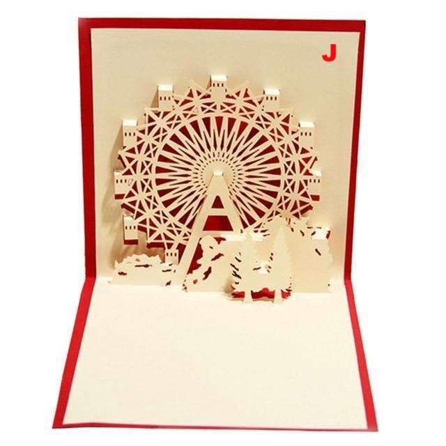 Valentines Day Gift Love in the Hand 3D Pop up Greeting Card Postcard Matching Envelope Handmade Birthday Cards - Lusy Store