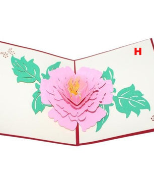 Valentines Day Gift Love in the Hand 3D Pop up Greeting Card Postcard Matching Envelope Handmade Birthday Cards - Lusy Store