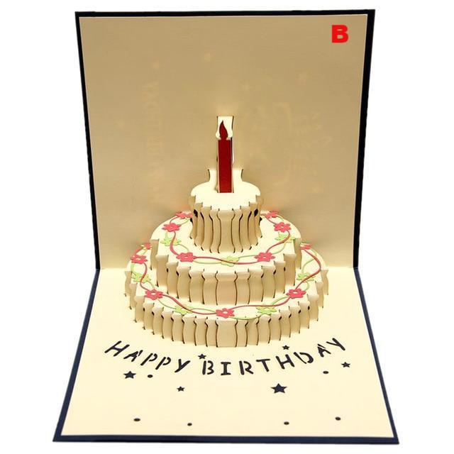 Valentines Day Gift Love in the Hand 3D Pop up Greeting Card Postcard Matching Envelope Handmade Birthday Cards - Lusy Store