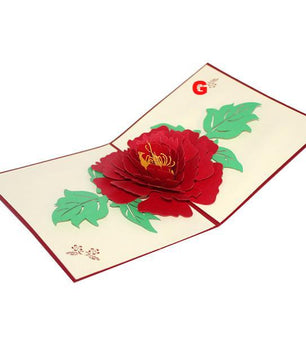 Valentines Day Gift Love in the Hand 3D Pop up Greeting Card Postcard Matching Envelope Handmade Birthday Cards - Lusy Store