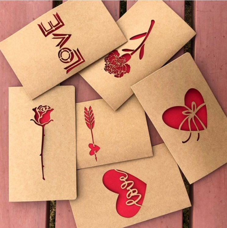 Vintage Post Card Envelope Paper Origami Greeting Card Kawaii Handmade - Lusy Store
