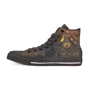 Vintage Sepia Ezio Collection Assassins Creed Casual High Top Lace-up Canvas Shoes Sneakers - Lusy Store