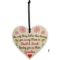 Vintage Wooden Hanging Gift Plaque Pendant - Lusy Store