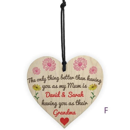 Vintage Wooden Hanging Gift Plaque Pendant - Lusy Store