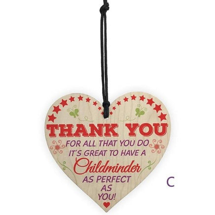 Vintage Wooden Hanging Gift Plaque Pendant - Lusy Store