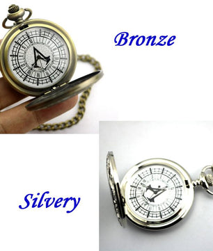 waterproof Retro Pocket Watch game Assassins Assassin's Creed metal - Lusy Store