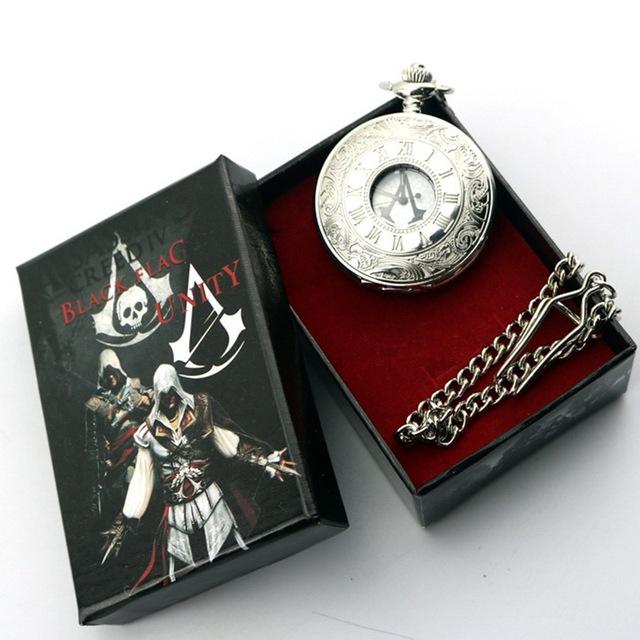 waterproof Retro Pocket Watch game Assassins Assassin's Creed metal - Lusy Store