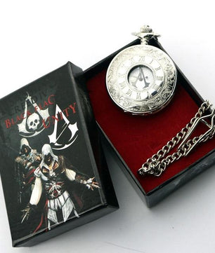 waterproof Retro Pocket Watch game Assassins Assassin's Creed metal - Lusy Store
