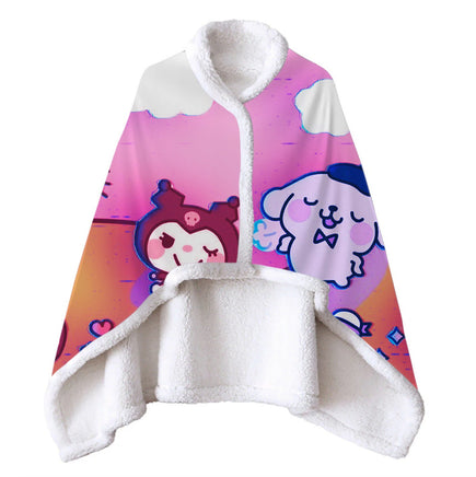 Wearable Blanket Hello Kitty Blanket Soft Fleece Warm Winter WB09 - Lusy Store LLC