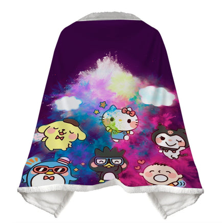 Wearable Blanket Hello Kitty Blanket Soft Fleece Warm Winter WB09 - Lusy Store LLC