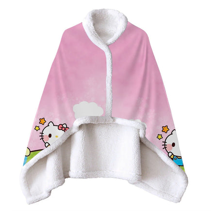 Wearable Blanket Hello Kitty Blanket Soft Fleece Warm Winter WB09 - Lusy Store LLC