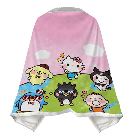 Wearable Blanket Hello Kitty Blanket Soft Fleece Warm Winter WB09 - Lusy Store LLC