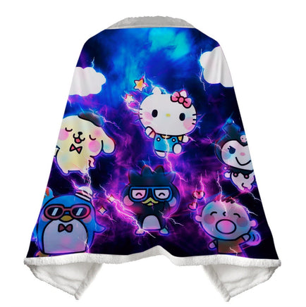 Wearable Blanket Hello Kitty Blanket Soft Fleece Warm Winter WB09 - Lusy Store LLC