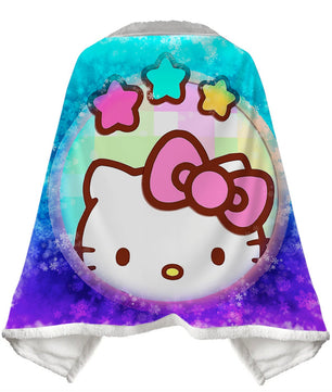 Wearable Blanket Hello Kitty Blanket Soft Fleece Warm Winter WB10 - Lusy Store LLC