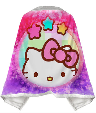 Wearable Blanket Hello Kitty Blanket Soft Fleece Warm Winter WB10 - Lusy Store LLC