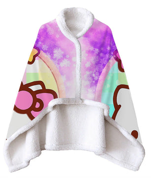 Wearable Blanket Hello Kitty Blanket Soft Fleece Warm Winter WB10 - Lusy Store LLC