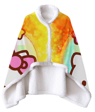 Wearable Blanket Hello Kitty Blanket Soft Fleece Warm Winter WB10 - Lusy Store LLC