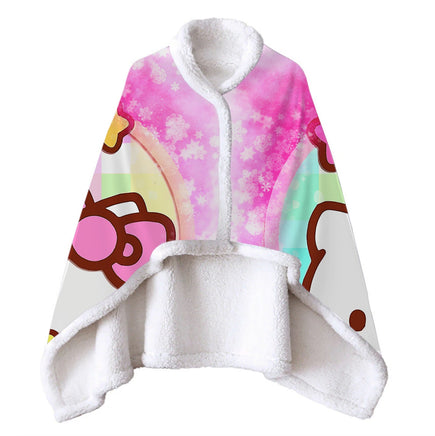 Wearable Blanket Hello Kitty Blanket Soft Fleece Warm Winter WB10 - Lusy Store LLC