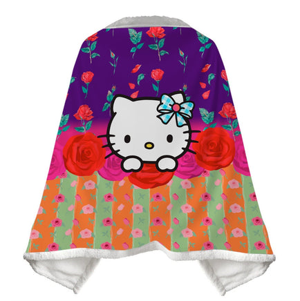 Wearable Blanket Hello Kitty Blanket Soft Fleece Warm Winter WB12 - Lusy Store LLC