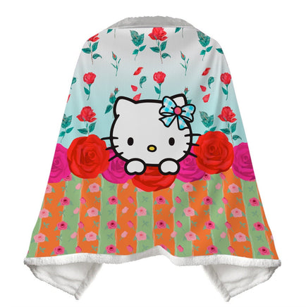 Wearable Blanket Hello Kitty Blanket Soft Fleece Warm Winter WB12 - Lusy Store LLC