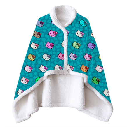 Wearable Blanket Hello Kitty Blanket Soft Fleece Warm Winter WB13 - Lusy Store LLC