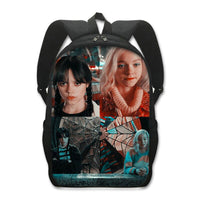 Wednesday Addams and Enid Backpack Teenager Children Backpacks for School Girl Rucksack B72 - Lusy Store