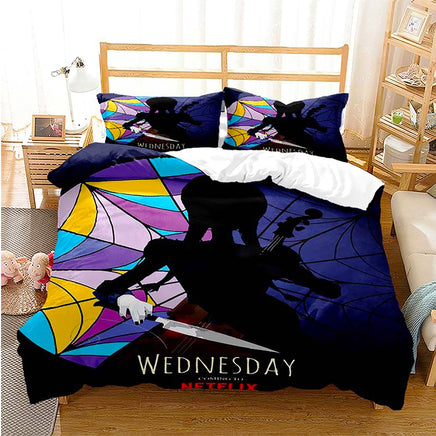 Wednesday Movie Bedding Youth Kids Girl Boys Gift D571 - Lusy Store