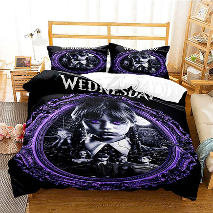 Wednesday Movie Bedding Youth Kids Girl Boys Gift D571 - Lusy Store