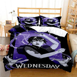 Wednesday Movie Bedding Youth Kids Girl Boys Gift D571 - Lusy Store