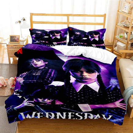 Wednesday Movie Bedding Youth Kids Girl Boys Gift D571 - Lusy Store