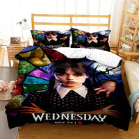 Wednesday Movie Bedding Youth Kids Girl Boys Gift D571 - Lusy Store
