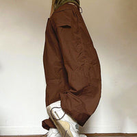 White Palazzo Pants Casual Wide Leg Cargo Pants Fashion Palazzo Pants For Women D369 - Lusy Store