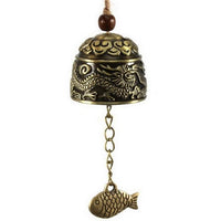 Wind Chimes Chinese Dragon Fish Feng Shui Bell Blessing Good Luck Fortune Hanging Decorations Bells - Lusy Store