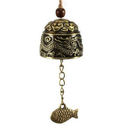 Wind Chimes Chinese Dragon Fish Feng Shui Bell Blessing Good Luck Fortune Hanging Decorations Bells - Lusy Store