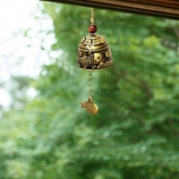 Wind Chimes Chinese Dragon Fish Feng Shui Bell Blessing Good Luck Fortune Hanging Decorations Bells - Lusy Store